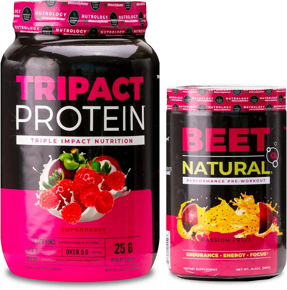 Superberry Protein Powder and Passion Fruit Pre Workout Powder U590294