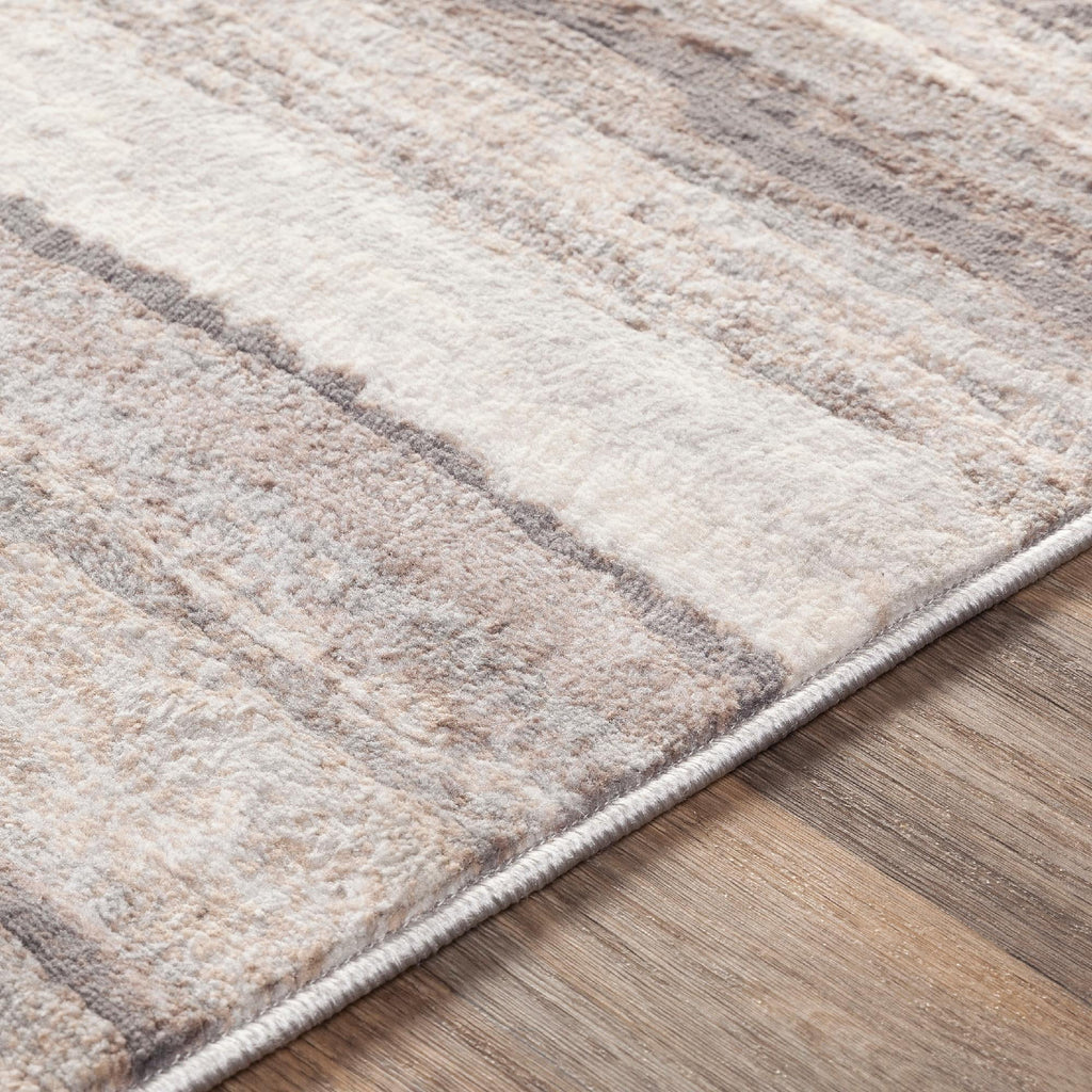 7x9 Medium Gray Area Rug E340
