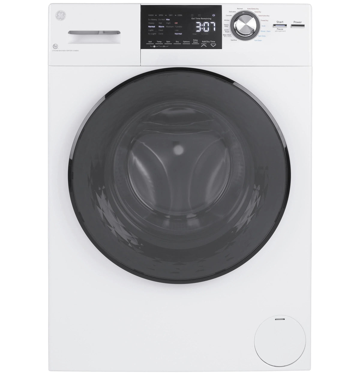 White 2.4 Cu. Ft. Front Load Washer Dryer Combo U818594