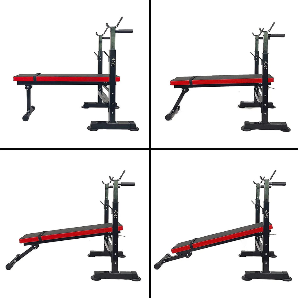 Adjustable Olympic Workout Bench with Squat Rack H8580