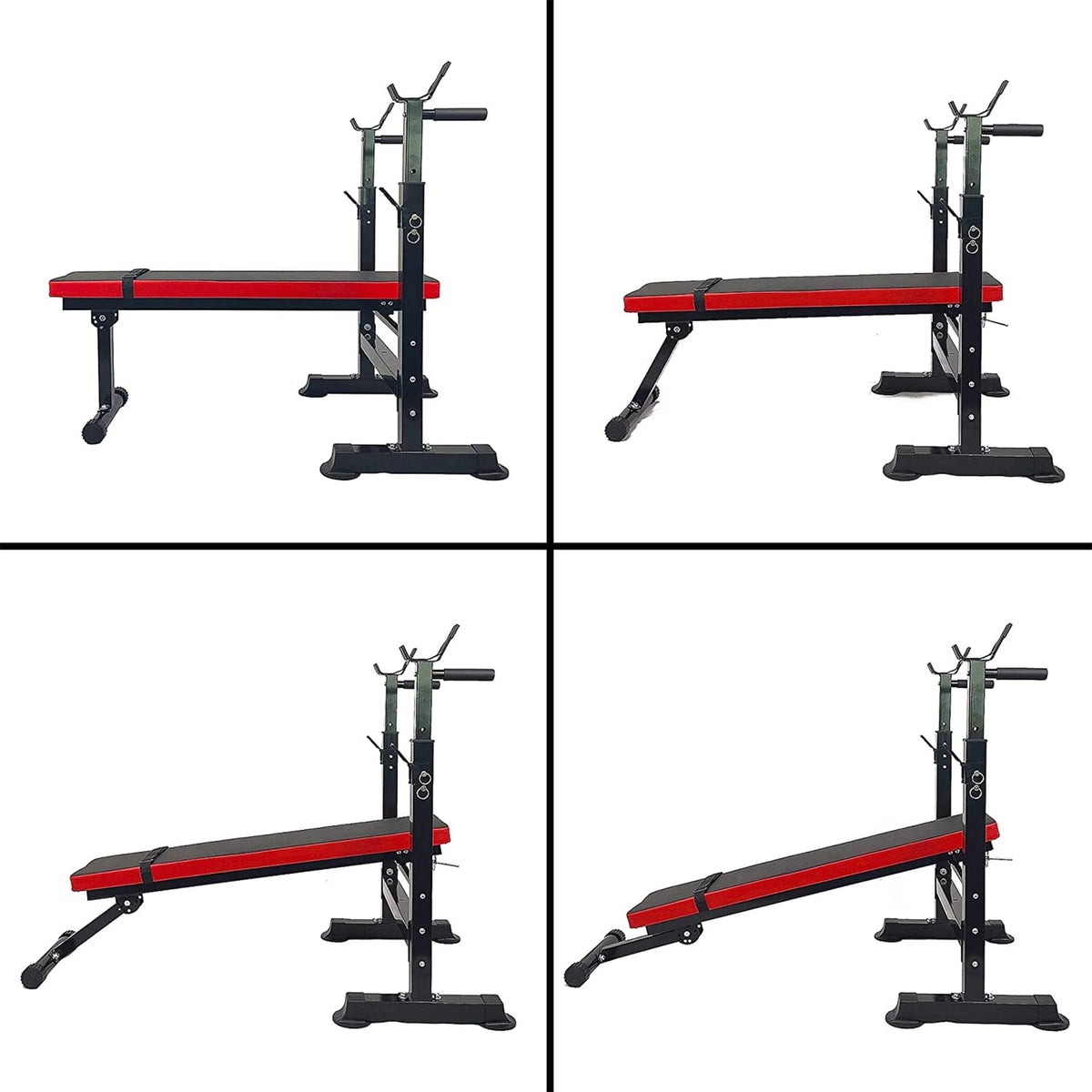 Adjustable Olympic Workout Bench with Squat Rack H8580