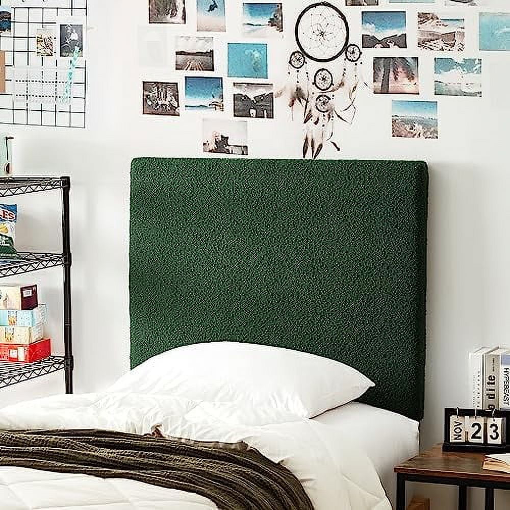 Boucle Dark Green Headboard With Legs Y530050