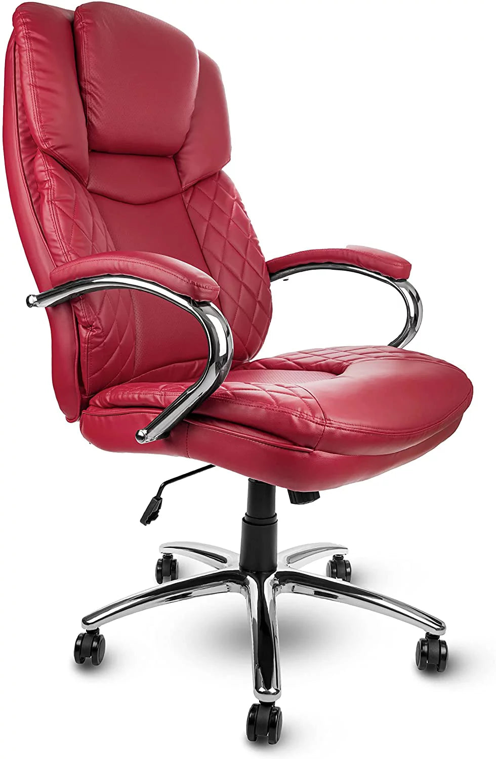 Big and Tall Red PU Leather Executive Office Chair 400lbs M3162