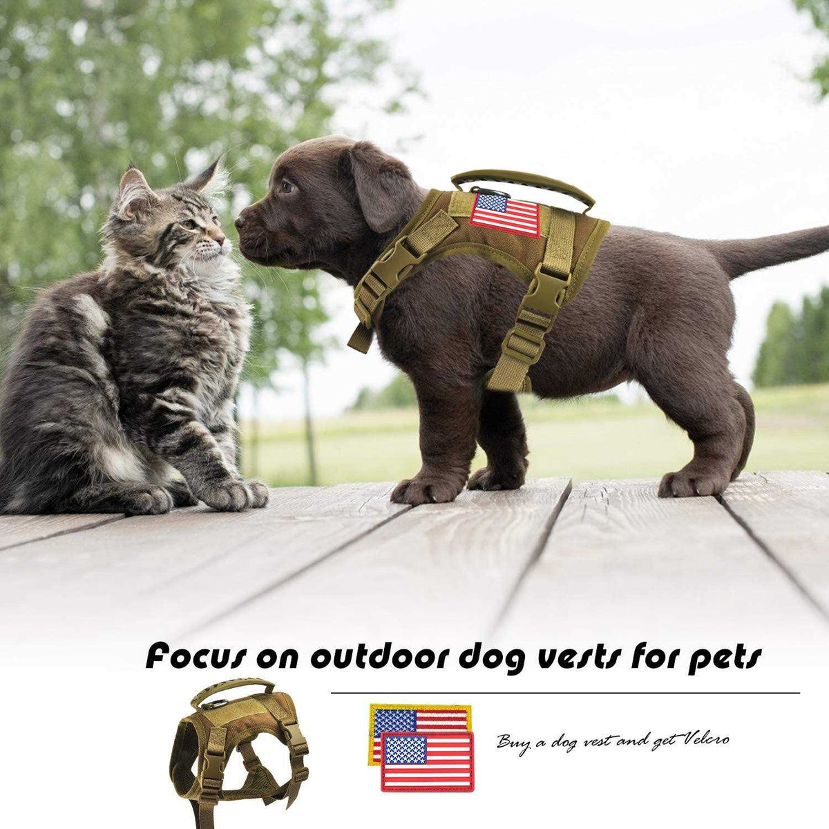 Tactical Service Dog Harness with Handle Y412789