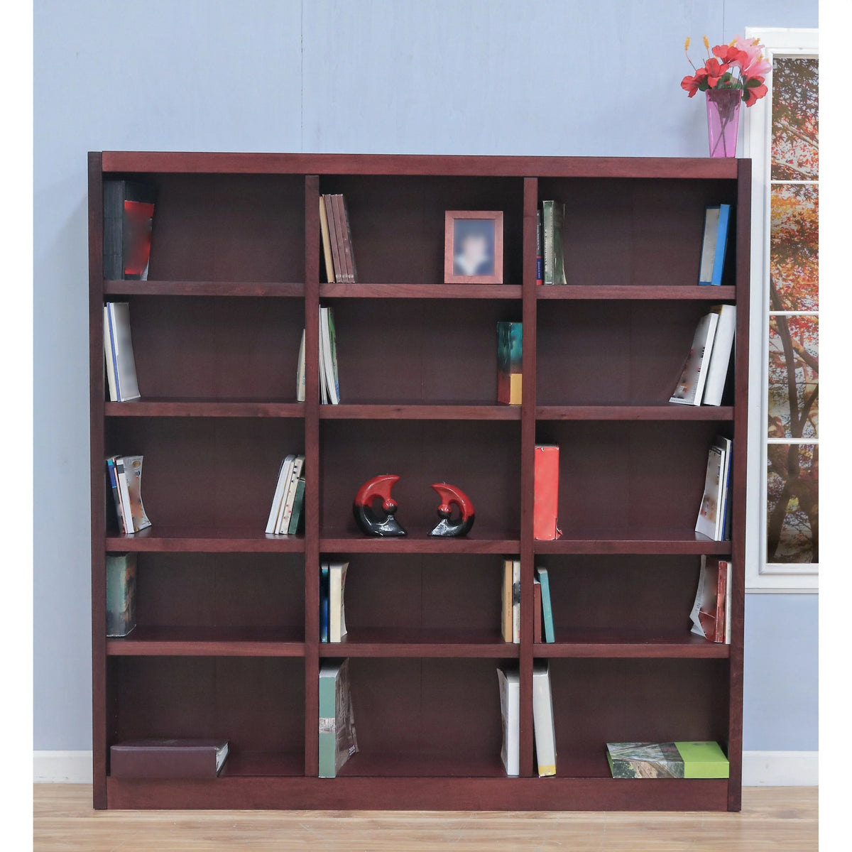 72-inch Espresso Bookcase Storage Unit W895190