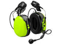 Black/Yellow Hard Hat Attached Headset A1714
