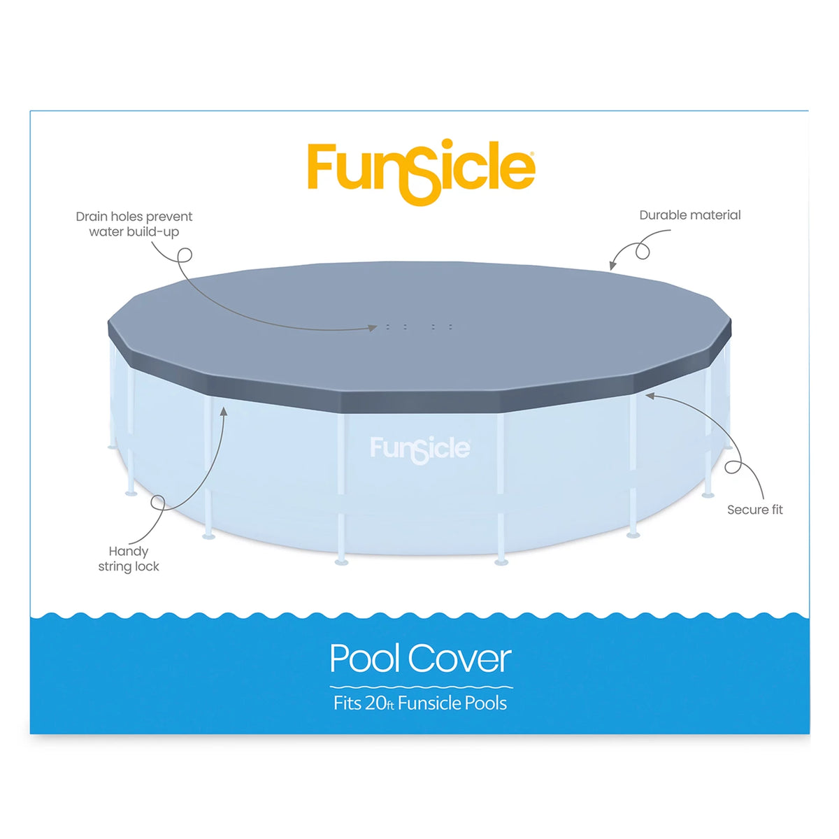 16' x 48" Round Frame Pool with Debris Cover C587738