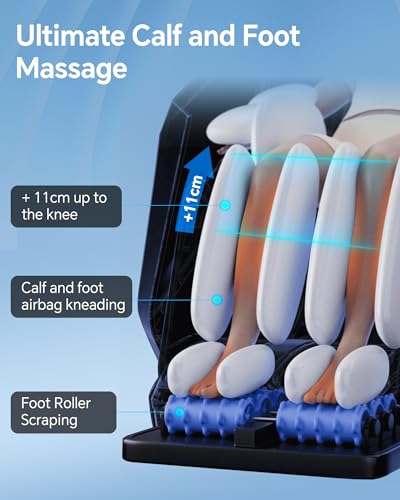 White Zero Gravity Full Body Massage Chair with Heat Z594790