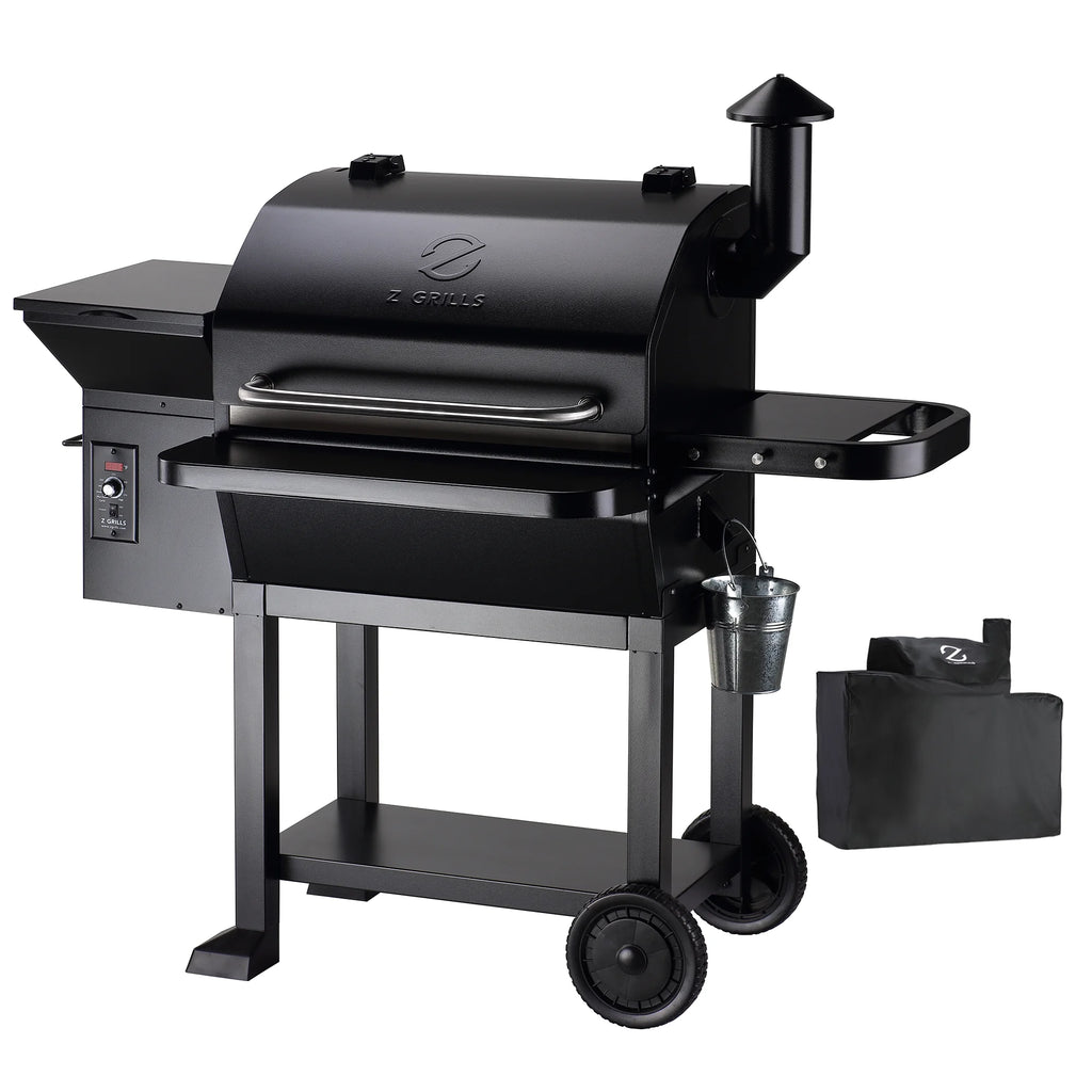 Wood Pellet Grill and Smoker 8-in-1 BBQ Black E963
