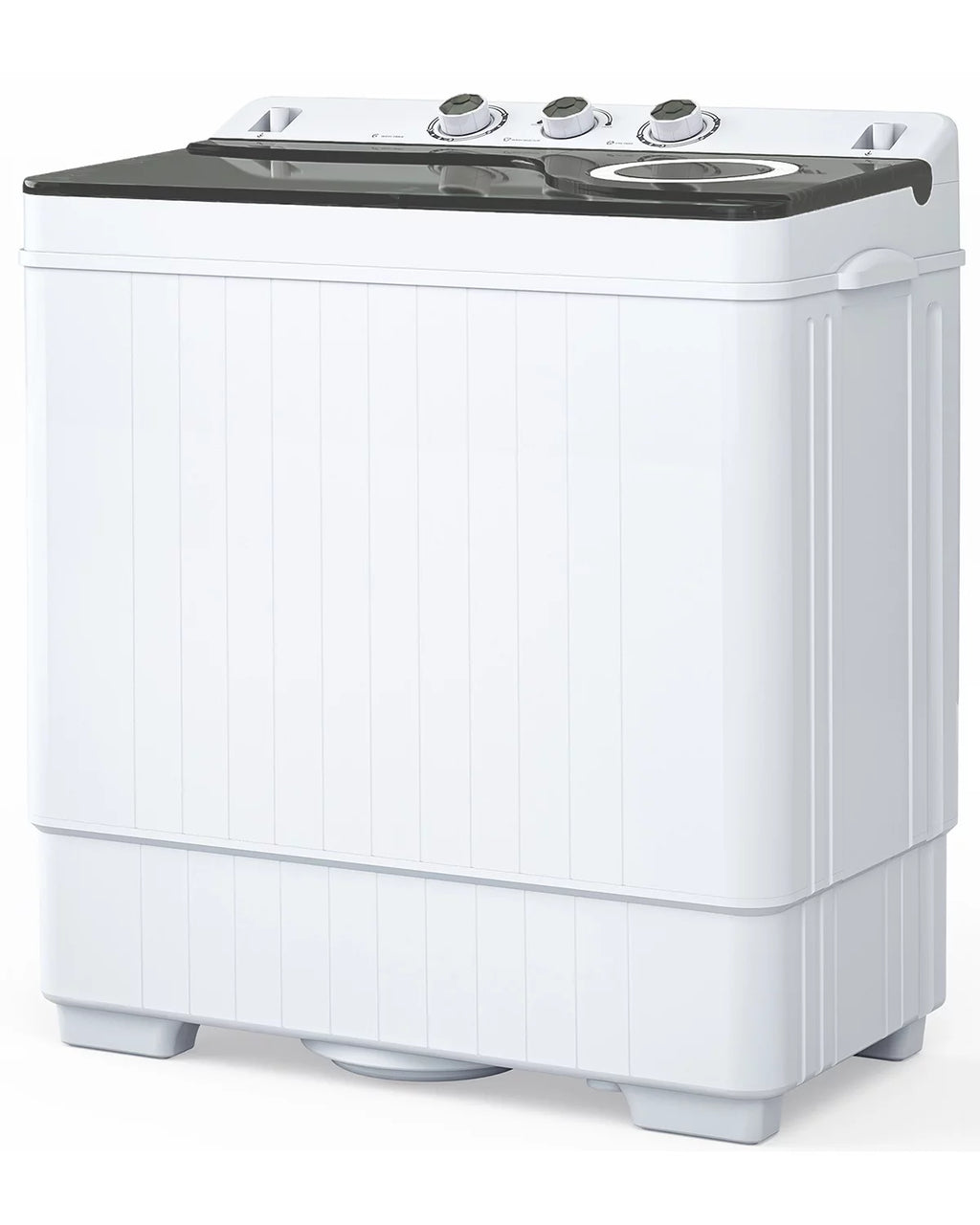 Portable 26lbs Twin Tub Compact Semi-automatic Washing Machine F3008