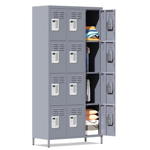Black 6 Door Steel Storage Lockers with Shelves K152