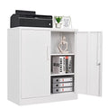 Metal Garage Storage Cabinet with 2 Doors and 2 Adjustable Shelves C57506