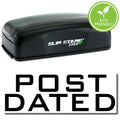 Pre-Inked Post Dated Stamp with Black Ink B97170