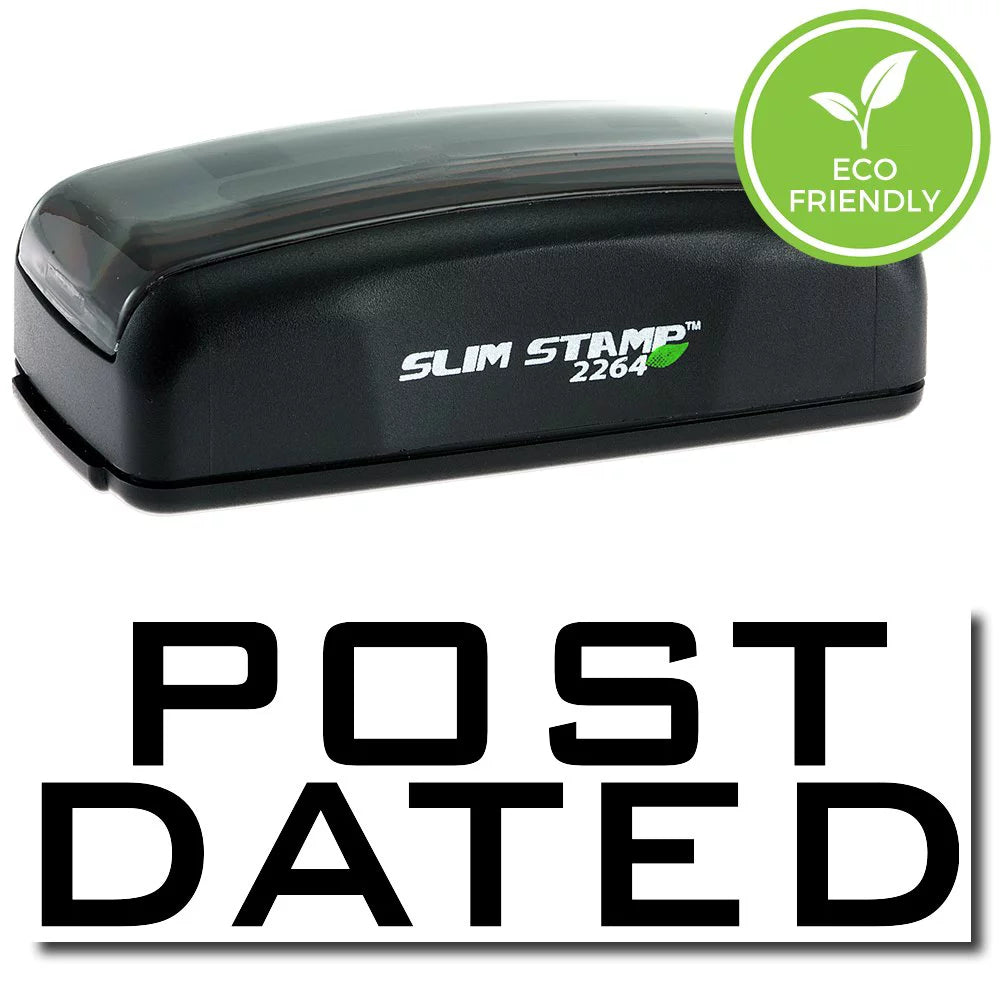 Pre-Inked Post Dated Stamp with Black Ink B97170
