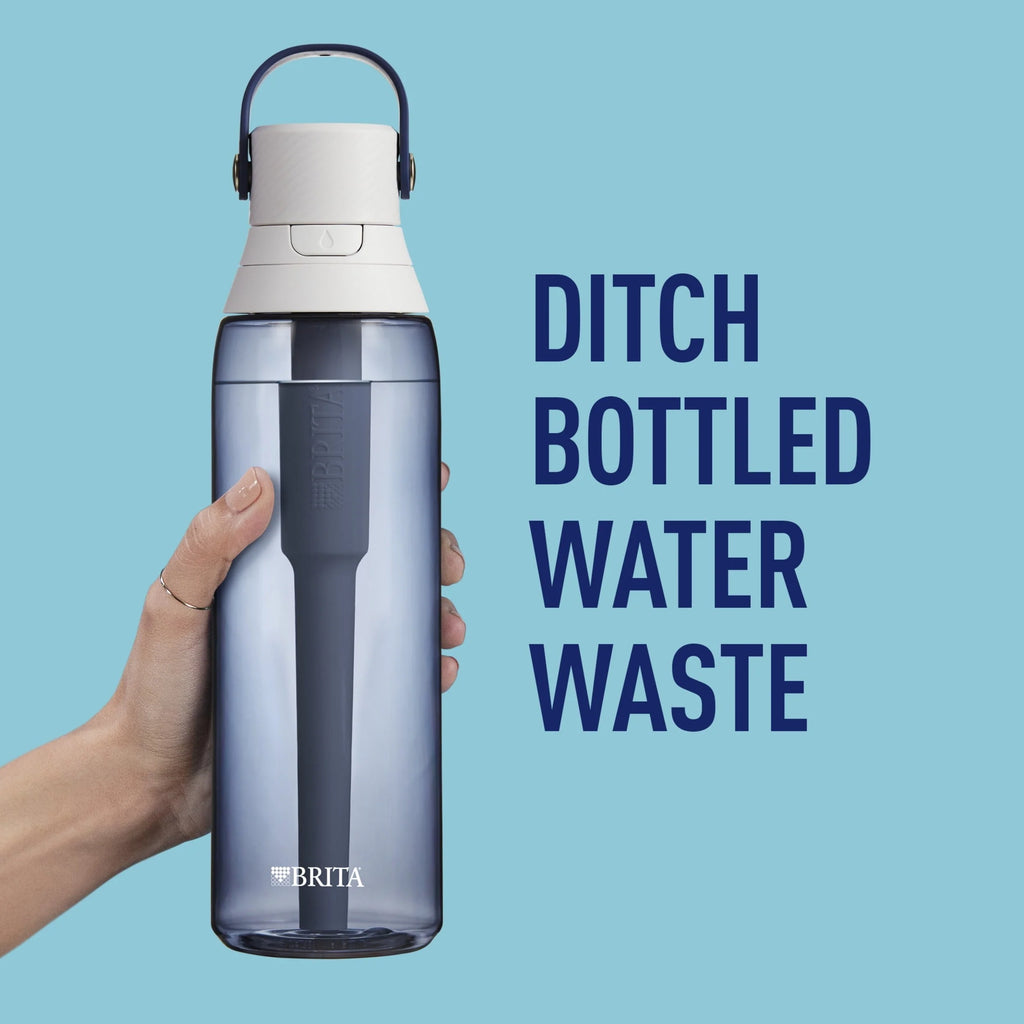 26oz Leak Proof Filtered Water Bottle with Straw Q7534