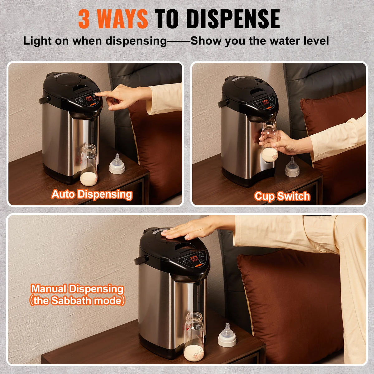 5L Electric Countertop Hot Water Dispenser D5948