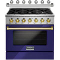 36 in. 5.2 cu. ft. Gas Range with 6 Sealed Burners, Convection Oven, Griddle T175556