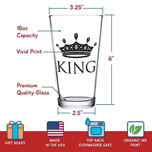 Beer and Wine Glass Gift Set of 2 C734