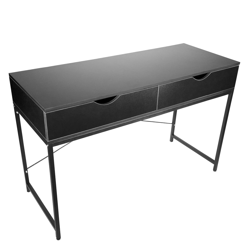Black Computer Desk with Drawers J929558