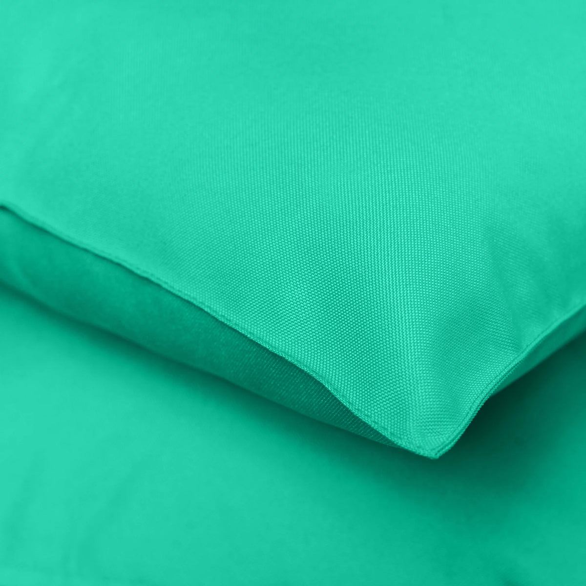 Pack of 2 Outdoor Decorative Throw Pillows 18 x 18 inch Solid Aqua Square Pillows L825