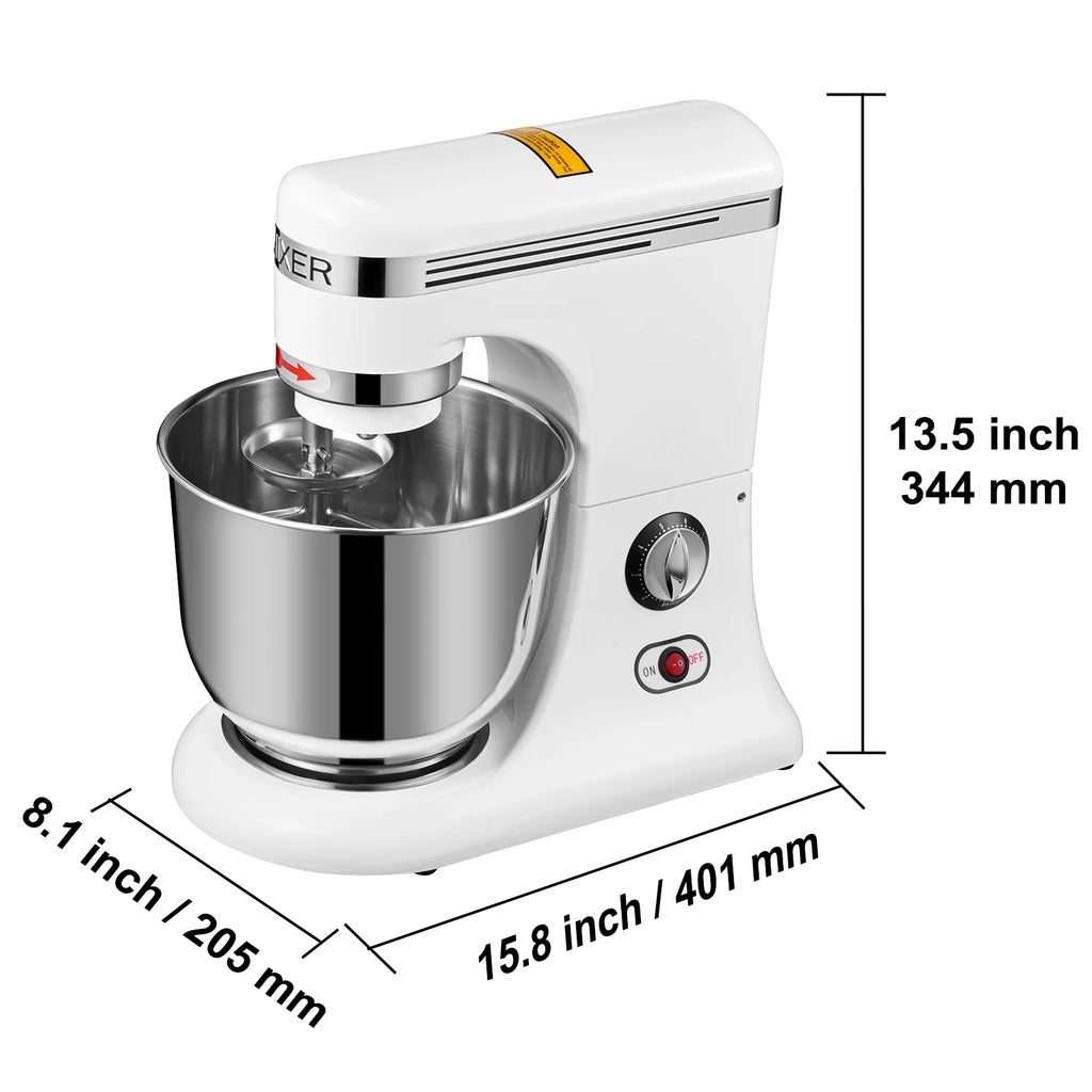 600W 11 Speed Tilt Head Stand Mixer 7.4 Quart Bowl 3 Attachments F188