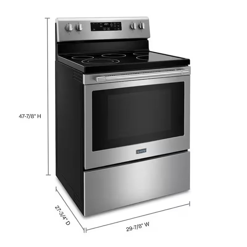 5.3 cu.ft. Single Oven Electric Range in Stainless Steel E419