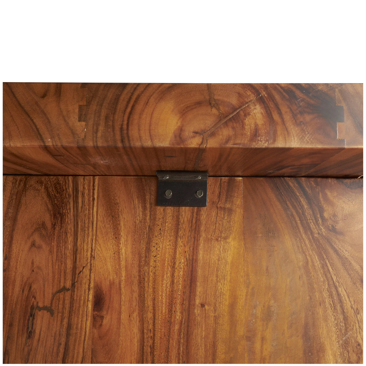 Brown Wood Dining Table with Block Style Base W2198