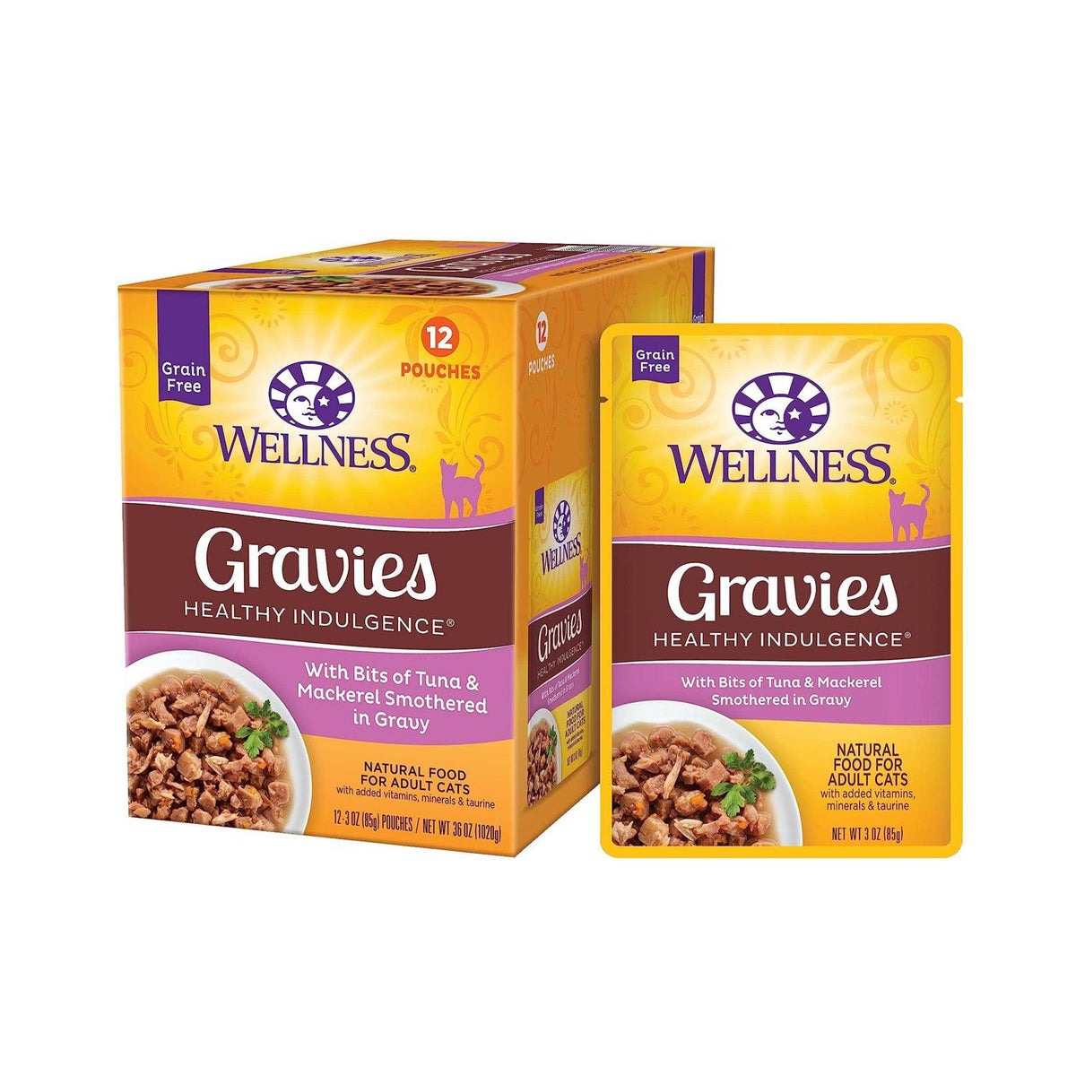 Natural Grain Free Gravy Cat Food Pouch E590