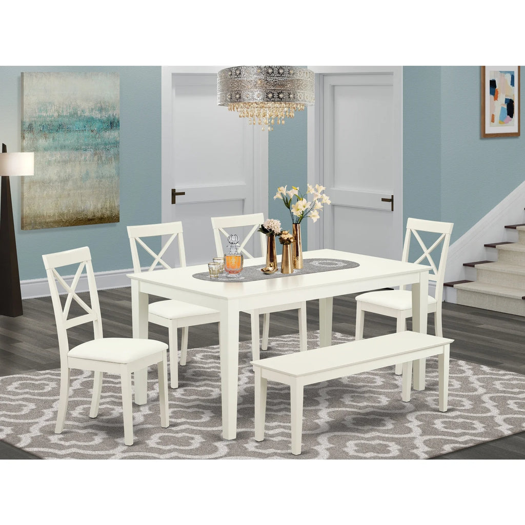 Linen White Dining Room Set Z3839