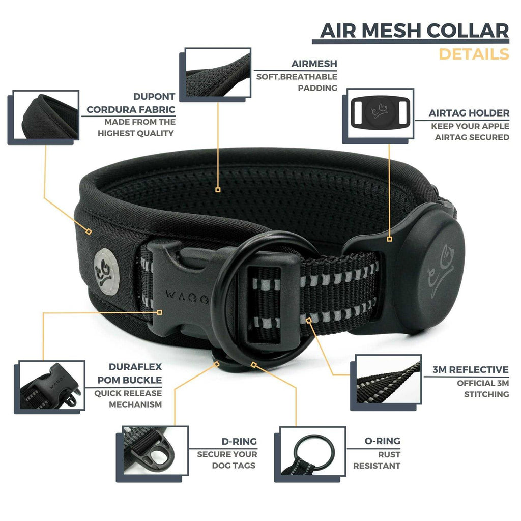 Adjustable Reflective Padded Dog Collar S16994