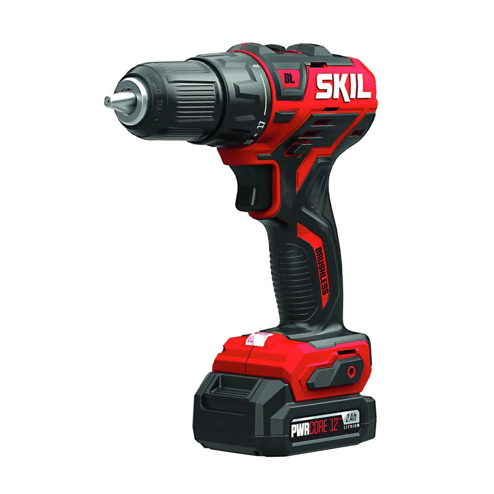 12-Volt 1/2 In. Cordless Brushless Drill Driver Kit with Battery and Charger P3465