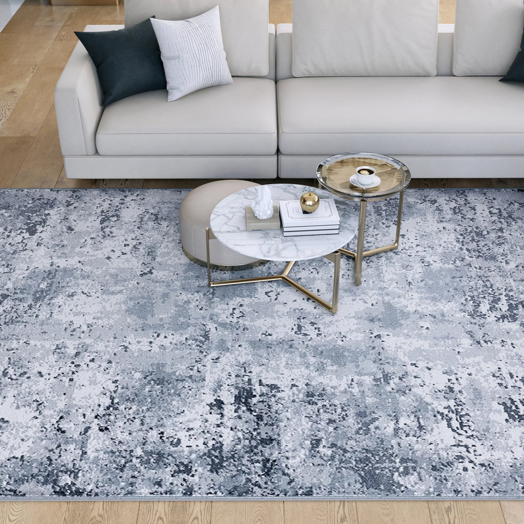8x10 Modern Gray Large Area Rug K2154