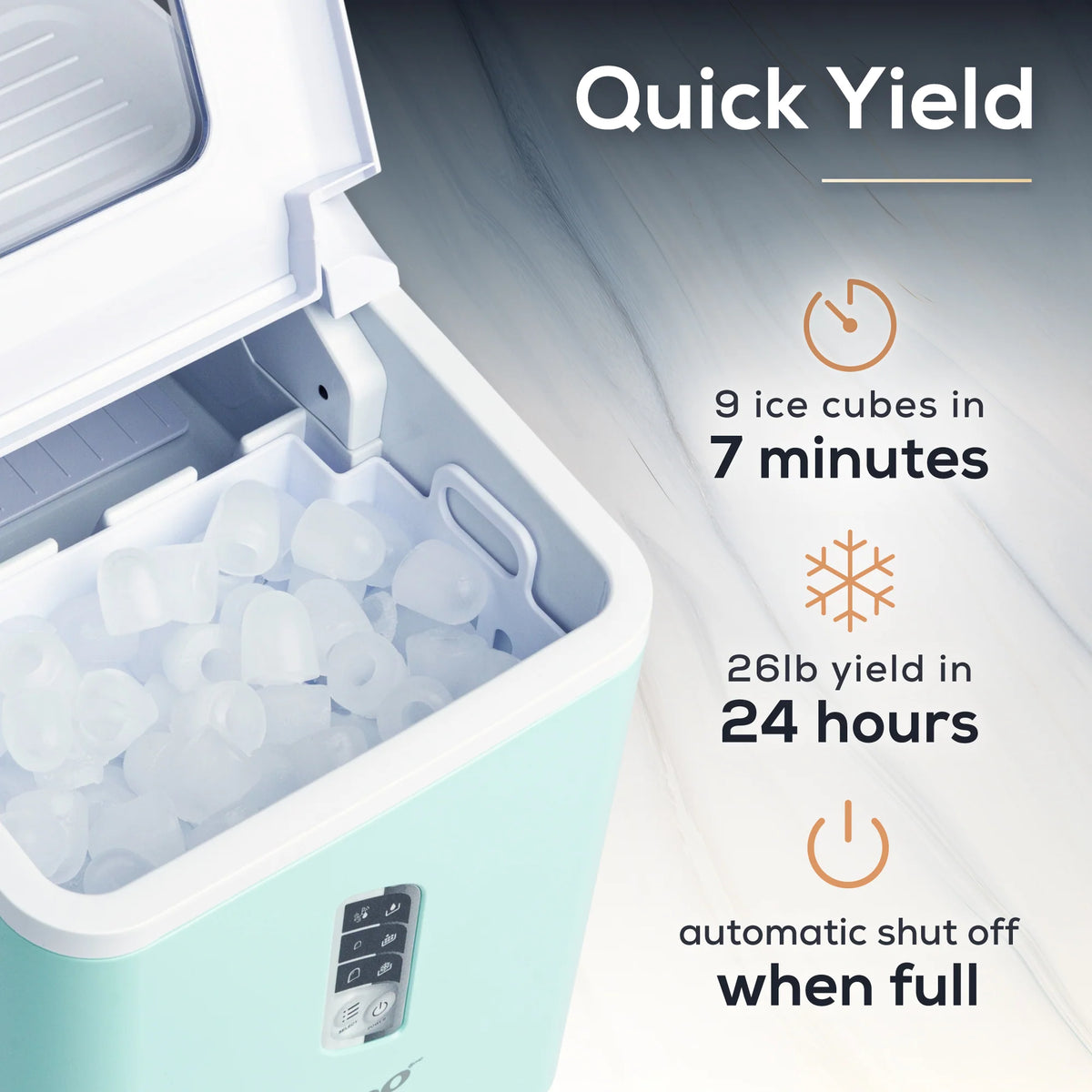 Automatic Self-Cleaning Ice Maker A966