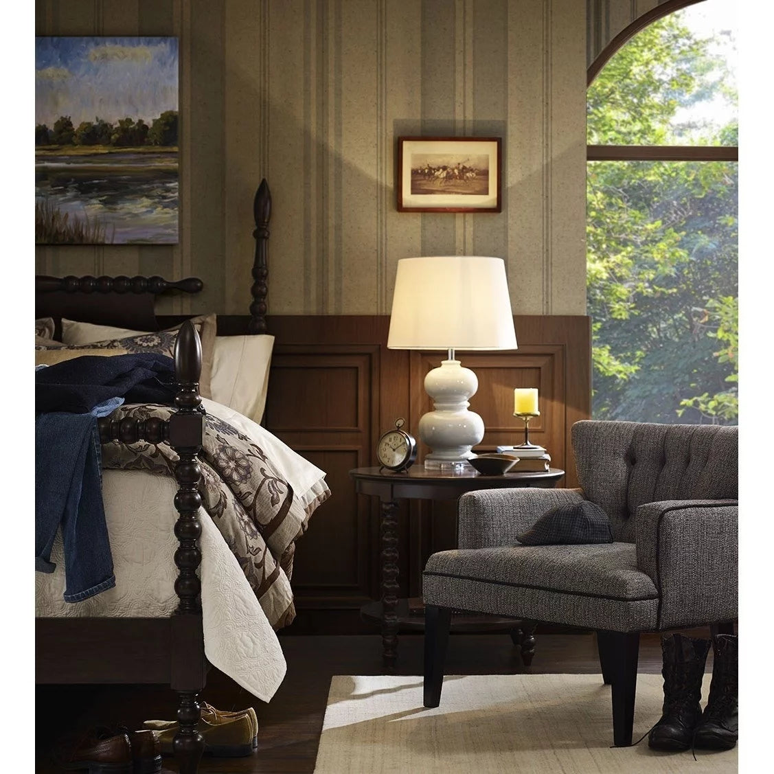 Queen Size Morocco Brown Bed I716