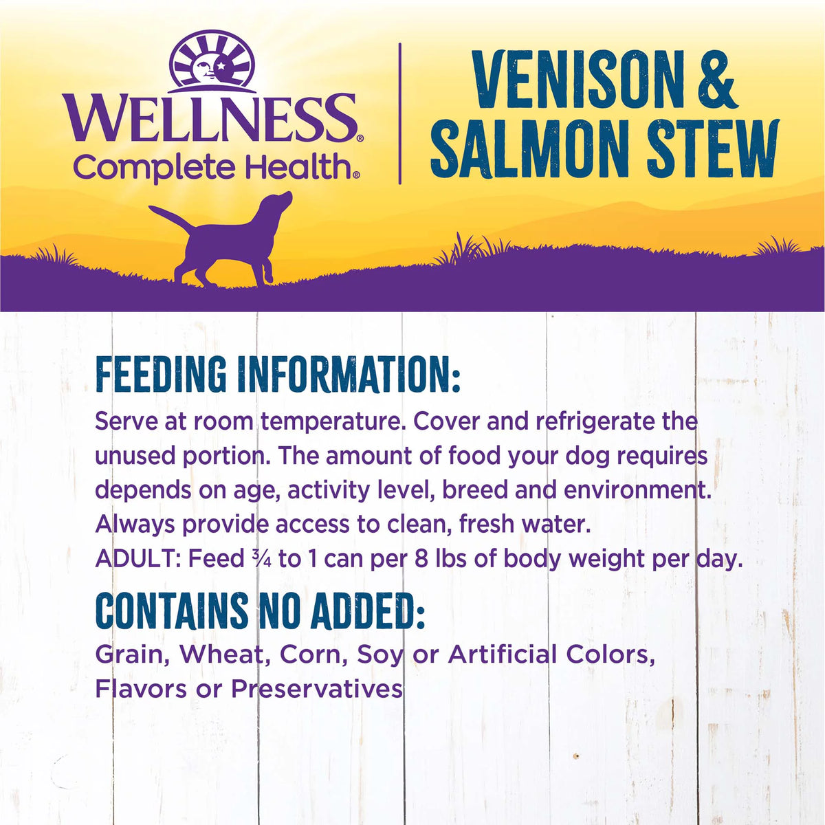 Natural Grain Free Canned Dog Food, Venison & Salmon Stew, 12.5-Ounce Can (Pack of 12) K495