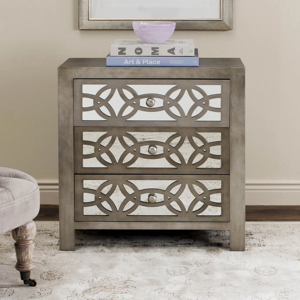 3 Drawer Geometric Glam Chest R17855