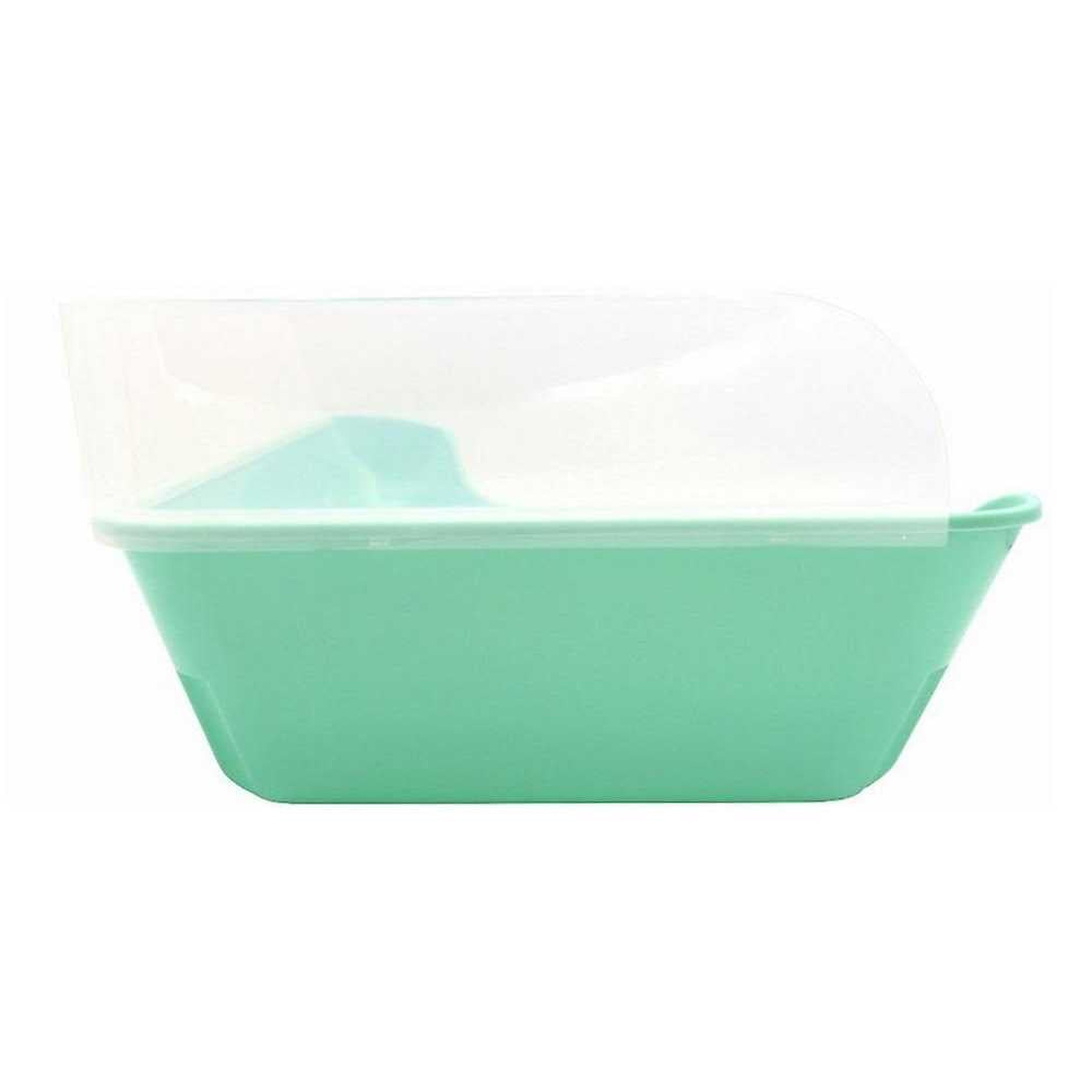 Corner Litter Pan with Removable Shield L161
