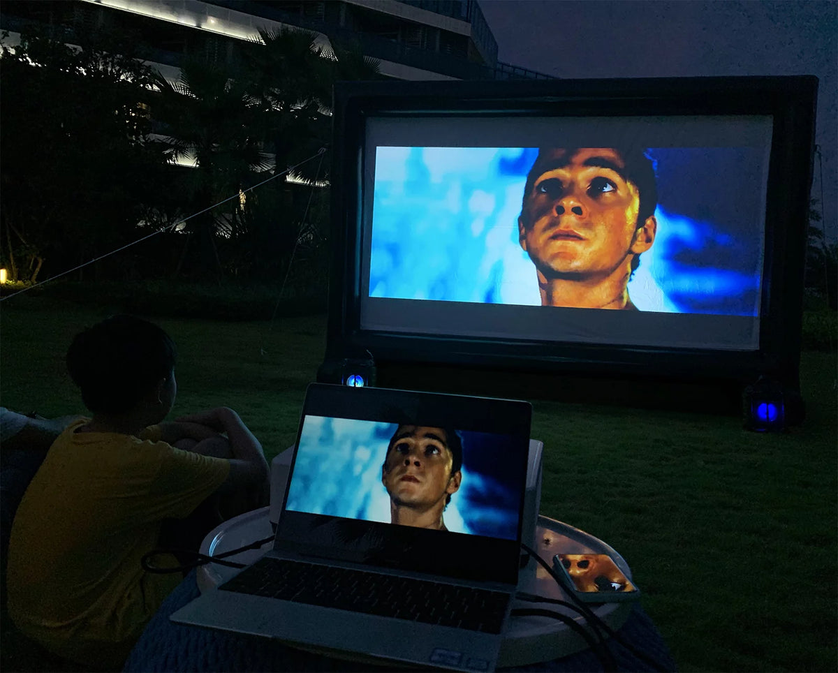 16Ft Inflatable Projector Movie Screen with Blower U62930