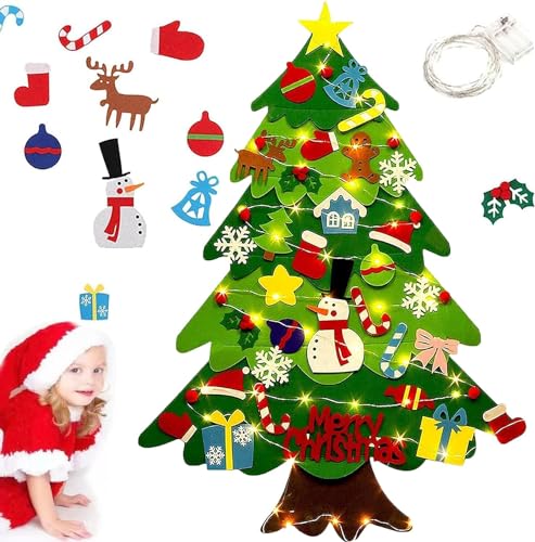 Felt Christmas Tree with Lights A251